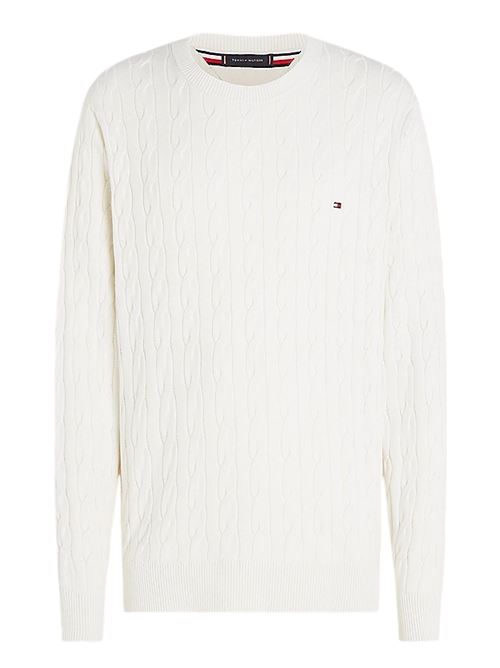 classic cotton cable crew neck Tommy Hilfiger | MW0MW33132YBI.YBI